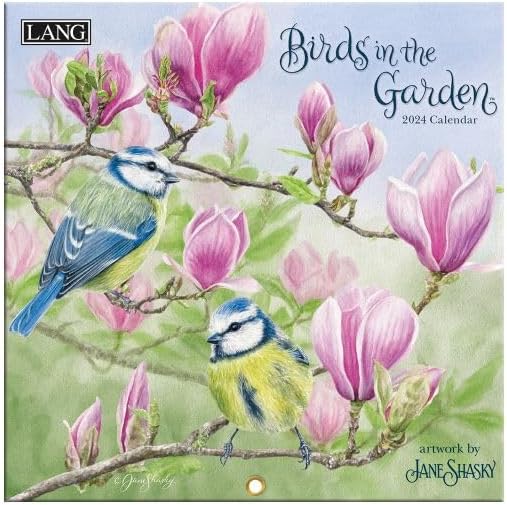 LANG Birds In The Garden 2024 Mini Wall Calendar (24991079268)
