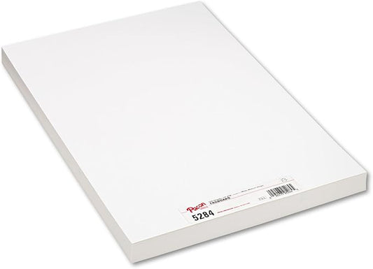 Pacon Medium Weight Tagboard, 12 x 18 Inches, White, 100 Sheets (5284)