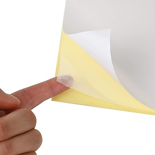 15 Sheets Double Sided Adhesive Tape, A4 Size Clear Arts Craft DIY Strong Sticky Arbitrary Cut Tape for Card Making, Home Decorative Or Office Supplies