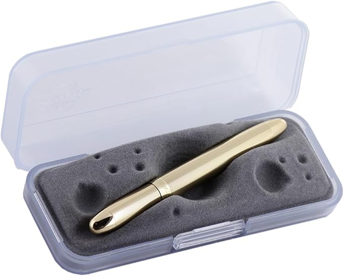 Fisher Space Pen Bullet Pen, Ballpoint, Black Ink, Gold Lacquered Brass, Gift Box