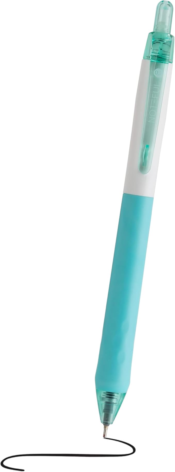 Retractable Semi Gel Pens Clicker, Fine Point 0.7 mm, Premium Comfort Grip for Smooth Writing Planner and School Supplies (Black, 1 Count (Pack of 8))