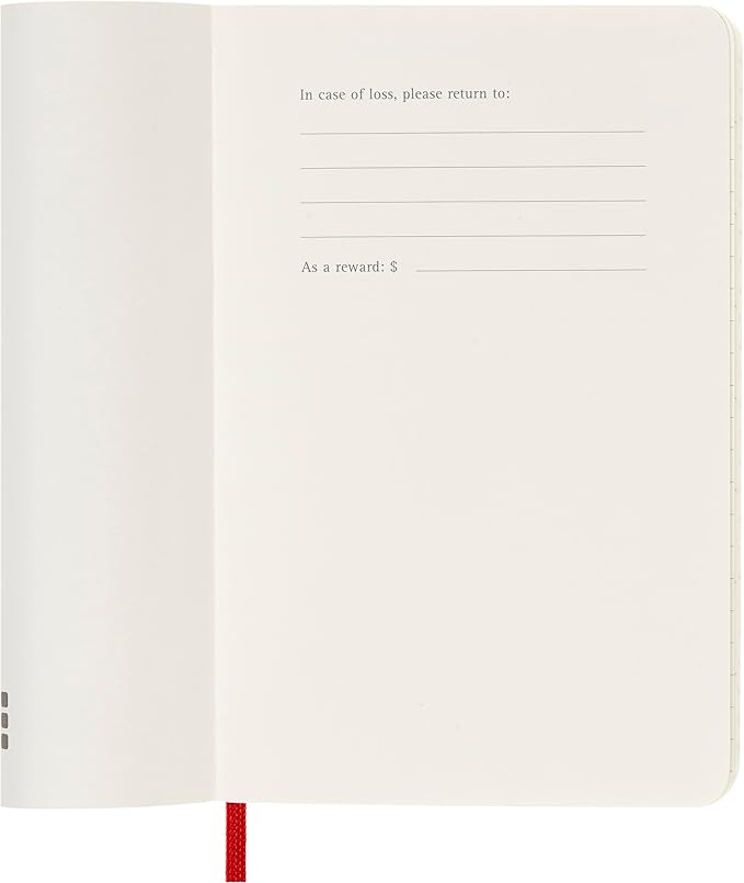 Moleskine Classic 18 Month 2023-2024 Weekly Planner, Soft Cover, Pocket (3.5" x 5.5"), Scarlet Red