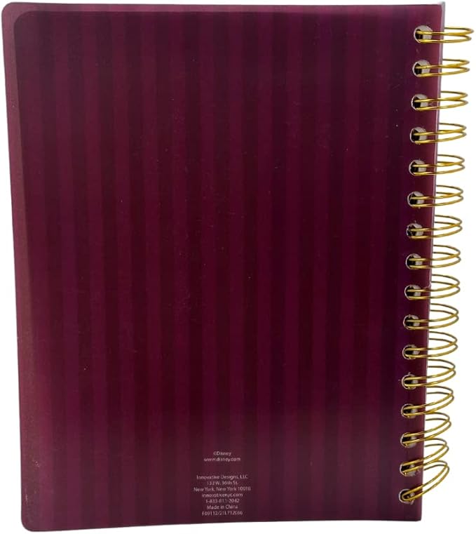 Innovative Designs Disney Alice in Wonderland Cheshire Cat Journal Notebook, Spiral Bound, 144 Lined Pages, 8 x 7 inches