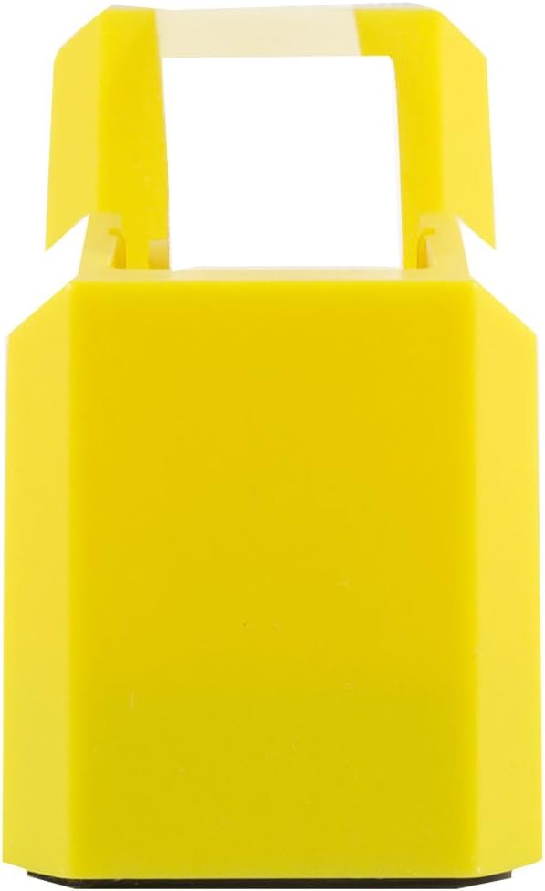 JAM PAPER Colorful Desk Tape Dispensers - Yellow - Sold Individually