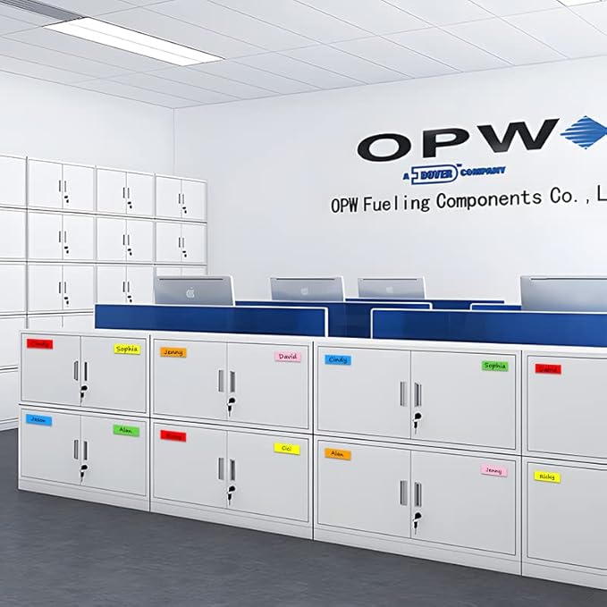 Dry Erase Magnetic Labels 3.1x1.2 Inch, Reusable Magnetic Labels for Whiteboards Locker School Classroom Office Home,Pack of 40