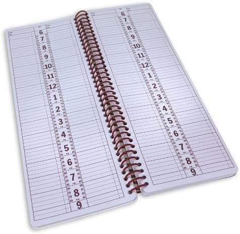 Notebook Planner, Appointment Book –5" x 13.5" Large Undated 2024 Planner, Daily & Hourly Planner – Spiral Notebook Organizer for Scheduling Appointments (2 Columns)