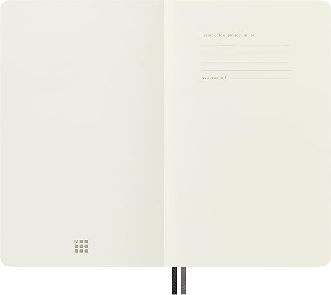 Moleskine Classic Expanded Notebook, Soft Cover, Large (5" x 8.25") Plain/Blank, Black, 400 Pages