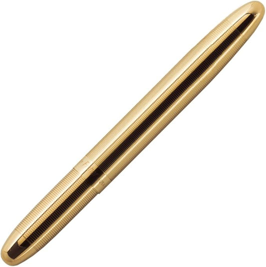 Fisher Space Pen Bullet Pen, Ballpoint, Black Ink, Gold Lacquered Brass, Gift Box
