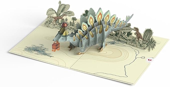 Lovepop Birthday Pop-Up Card for Her, Him, Men, Women - 3D Animal Greeting Cards - You F*cking Fossil - 5" x 7" - Blank Notecard & Envelope Included