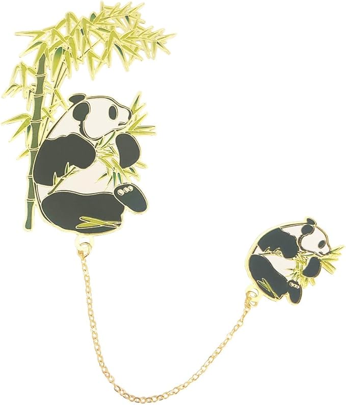 Bookmarks for Book Lovers Book Marks for Reading Women Birthday Graduation Christmas Gifts for Her Cute Metal Bookmark Book Markers Stocking Stuffers for Teens (Panda)