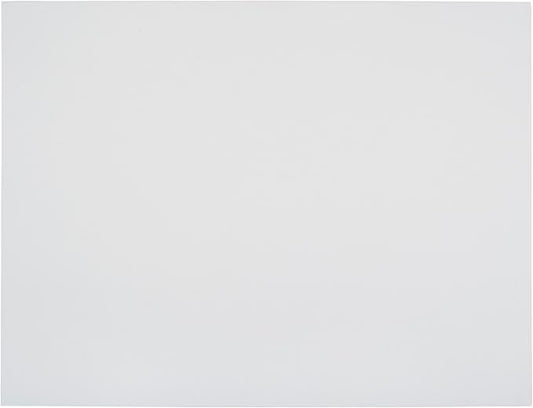 School Smart Railroad Board, 22 x 28 Inches, 4-Ply, White, Pack of 100