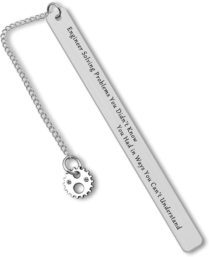 Bookmark Gifts for Engineer Mechanical Engineer Design Engineering Gear Gifts Funny Bookmark Gifts for Learned Engineer Engineering Student Construction Engineer Engineering School Graduation Gifts
