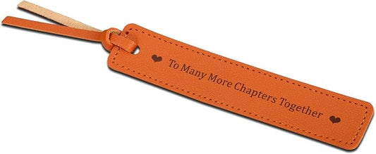 Wedding Leather Bookmark Gifts for Women Men 3rd Anniversary Valentines Day Bookmark Gifts for Him Her Wife Husband Birthday Gifts for Best Friend Bride Groom Women Book Marks for Booklover