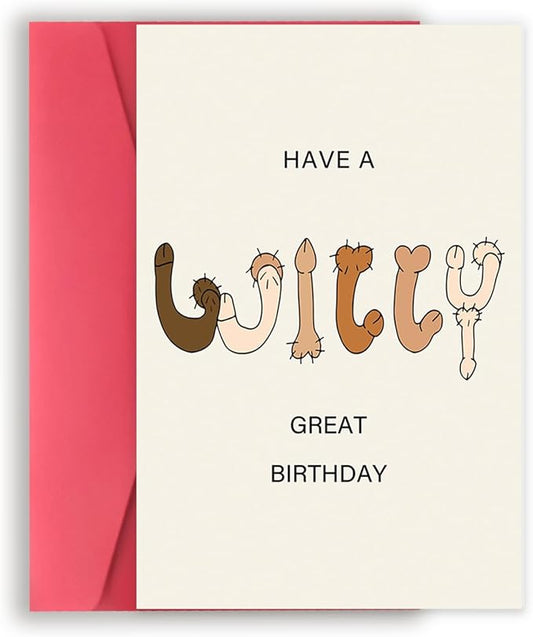 Funny Birthday Card for Women Men,Rude Birthday Gifts Card for Wife Girlfriend, Humourous Birthday Greeting Card for Female Friends