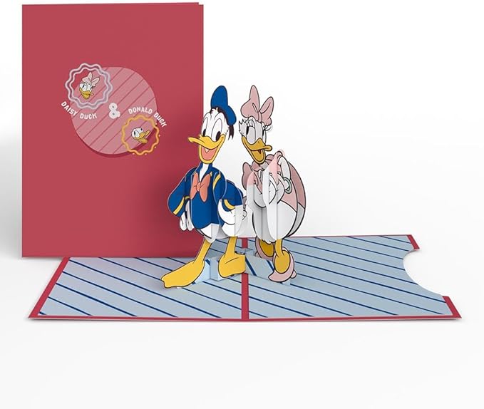 Lovepop Happy Birthday Pop-Up Card for Her and Him- 3D Disney Birthday Greeting Cards for Boys, Girls, Men, Women - 4-in-1 Nesting - 5" x 7" Mickey & Friends Card - Blank Note Card & Envelope Included