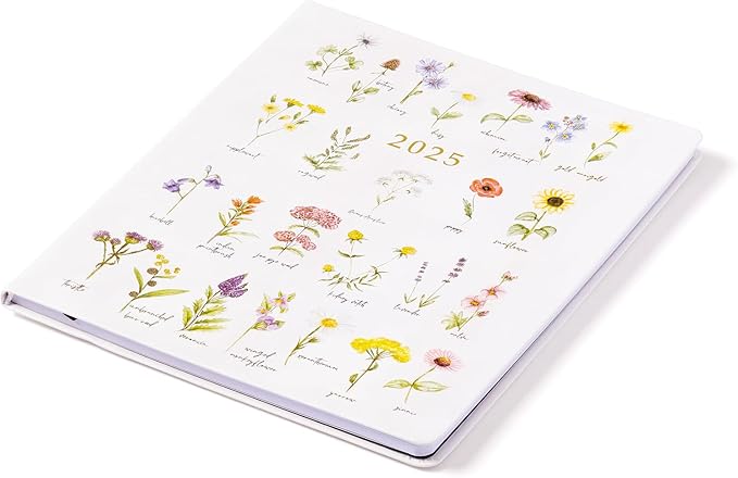 Eccolo 2025 Large Agenda Planner, 12 Month, Yearly, Monthly & Weekly Pages, Habit & Gratitude Tracker (Flexi-Cover - 8 x 10")