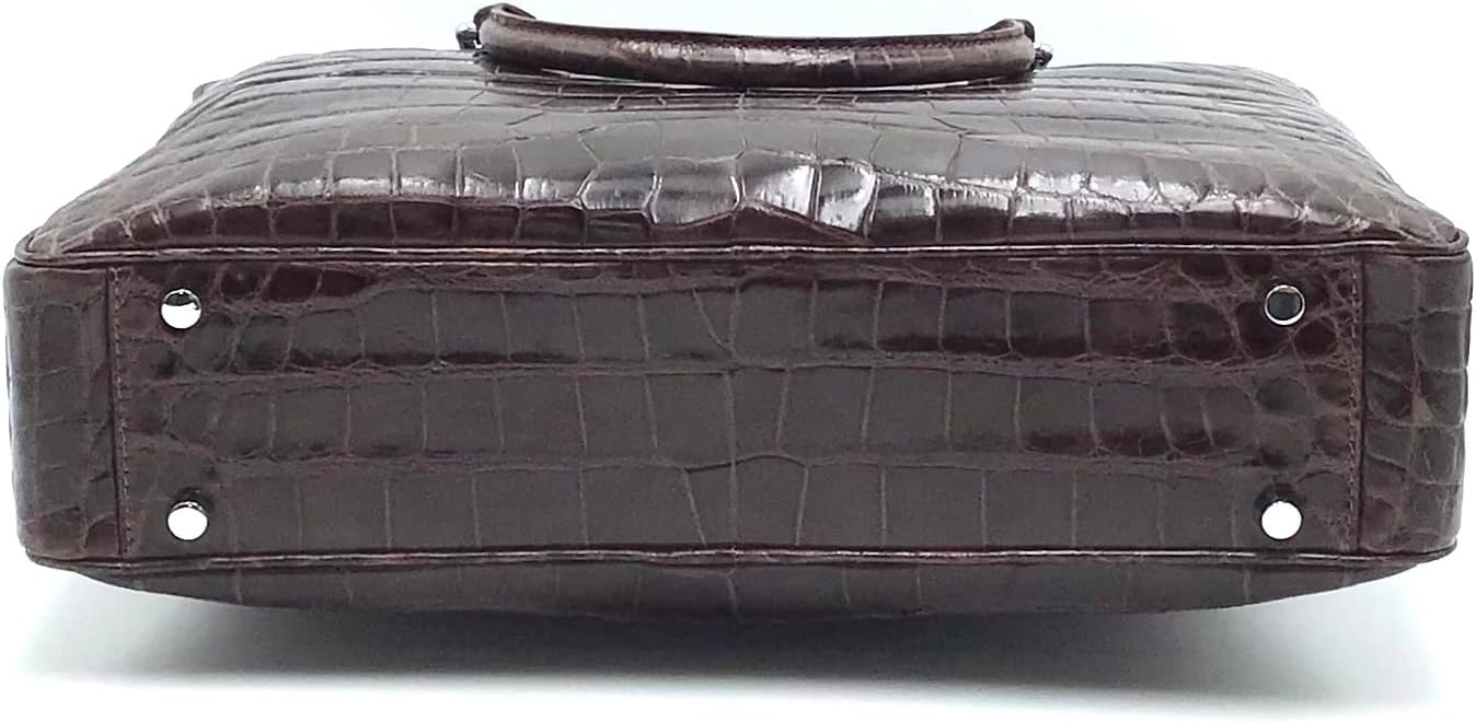 Masami Handmade Genuine Crocodile Leather Business Bag, Briefcase, Japanese brand, Leather bag