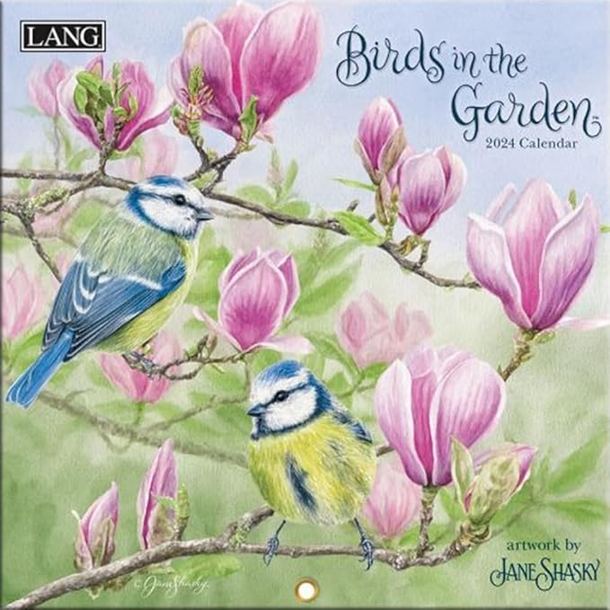 LANG Birds In The Garden 2024 Mini Wall Calendar (24991079268)