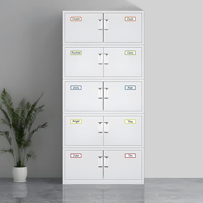 Colored Border Dry Erase Magnetic Labels 3.1x1.2 Inch, Reusable Magnetic Dry Erase Labels for Whiteboards，Pack of 40