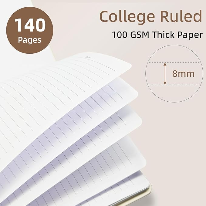 Cute Spiral Notebook journal B5 Aesthetic Pretty Design for Women Girls Kawaii with Pocket, 10 x 7.2 inch, Lined, Cat Book