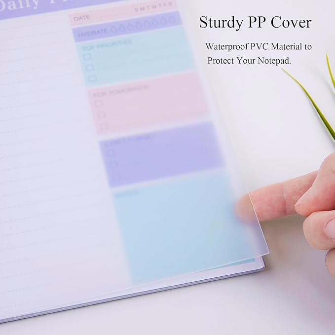 Undated Daily Planner 2024, 52 Sheets To Do List Notebook, 5.2"x7.8" Daily Planner Notepad for School/Office Supplies