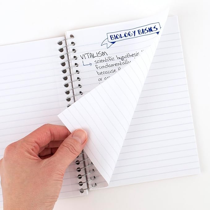 Five Star Spiral Notebook, 1 Subject, College Ruled Paper, 7" x 4-3/8", Personal Size, 80 Sheets, Purple (450048CF1-ECM)