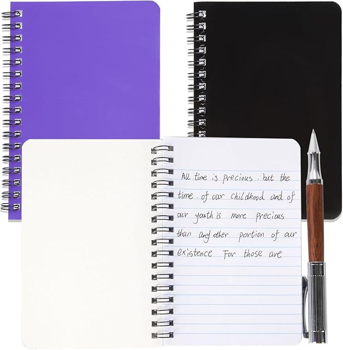 Spiral Notebook 4Pack Pocket Notebook 4.2"x 6.1" Pocket Notepad Small Notebook (8Pack Spiral Notebook)