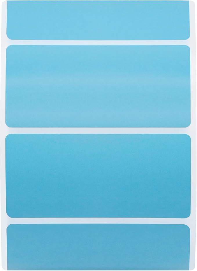 Hybsk 2.25x1.25 inch Color Direct Thermal Labels for Shipping, Barcodes, Address, Compatible with Rollo Label Printer & Zebra Desktop Printers(2.25"x1.25",Light Blue)
