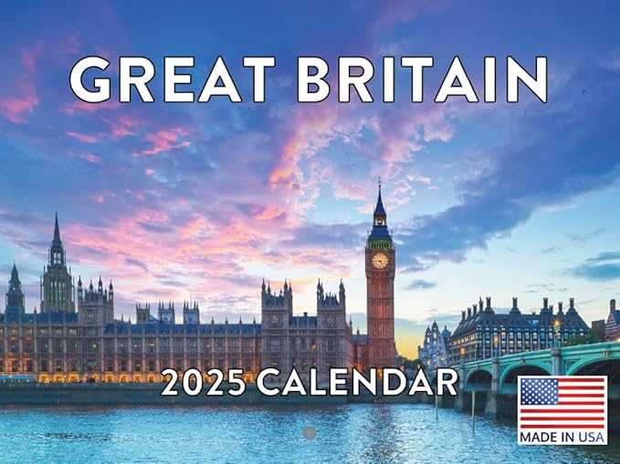 Great Britain Calendar 2025 Monthly Wall