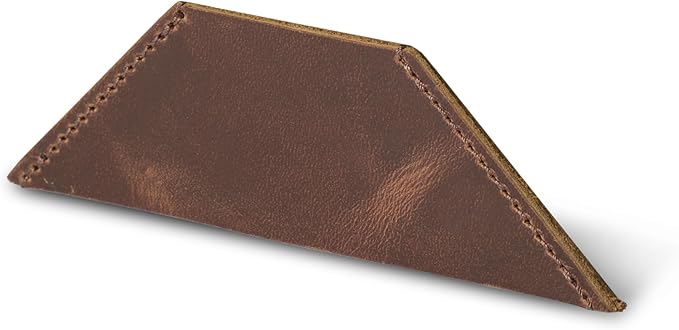 Londo Genuine Leather Handmade Bookmark (Set of 2) (Triangle, Light Brown)