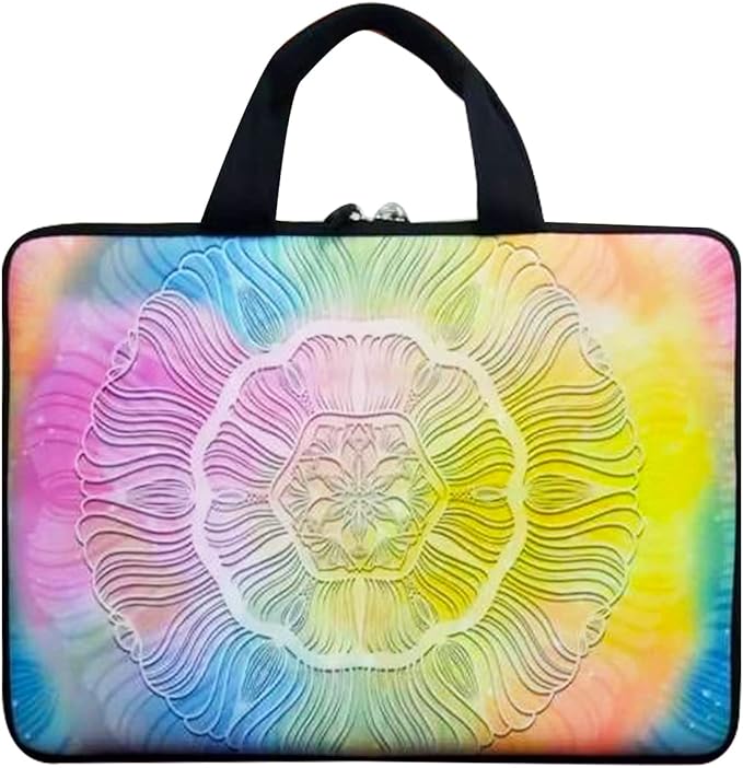 11 11.6 12 12.5 inch Laptop Carrying Bag Chromebook Case Notebook for Apple MacBook Air Samsung HP DELL Lenovo Asus (Colorful Mandala)