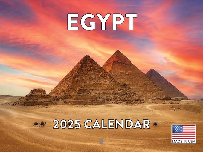 Egypt Egyptian Landmarks Calendar 2025 Monthly Wall