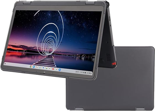 mCover Hard Shell Case ONLY Compatible for 2023~2024 12.2" Lenovo 500E Yoga Chromebook Gen 4 Gen4 2-in-1 Laptop (NOT Fitting Any Other Lenovo Models)- Black