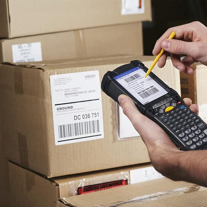 Hybsk 4x6 inch Direct Thermal Labels for Barcodes, Address, Compatible with Rollo Label Printer & Zebra Desktop Printers (4"x6",White)