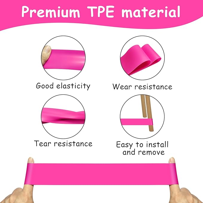 20 Pack Chair Bands for Kids with Fidgety Feet, ADHD Tools for Kids, ROOKEA Sensory Room Must Haves for ADHD Kids Fidget Chair Bands Autism Classroom Must Haves ADHD Tools for Classroom Home Chairs