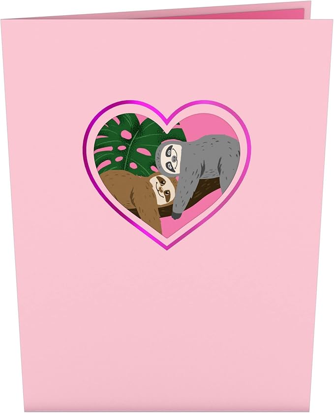 Lovepop Everyday Pop-Up Card for Her, Him, Girls, Boys - 3D Love Greeting Cards - I Love You Slow Much - 5" x 7" - Blank Note Card & Envelope Included