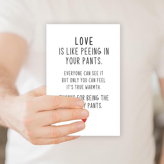 Funny Anniversary Card & Gifts For Men Women,Sweet Anniversary Cards For Husband Wife Girlfriend Boyfriend,Cute Anniversary Card For Him Her