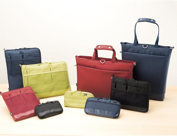 LIHITLAB Laptop Sleeve, Water & Stain Repellent, Vertical for Backpack, 13.4" x 9.8", Navy (A7683-11)