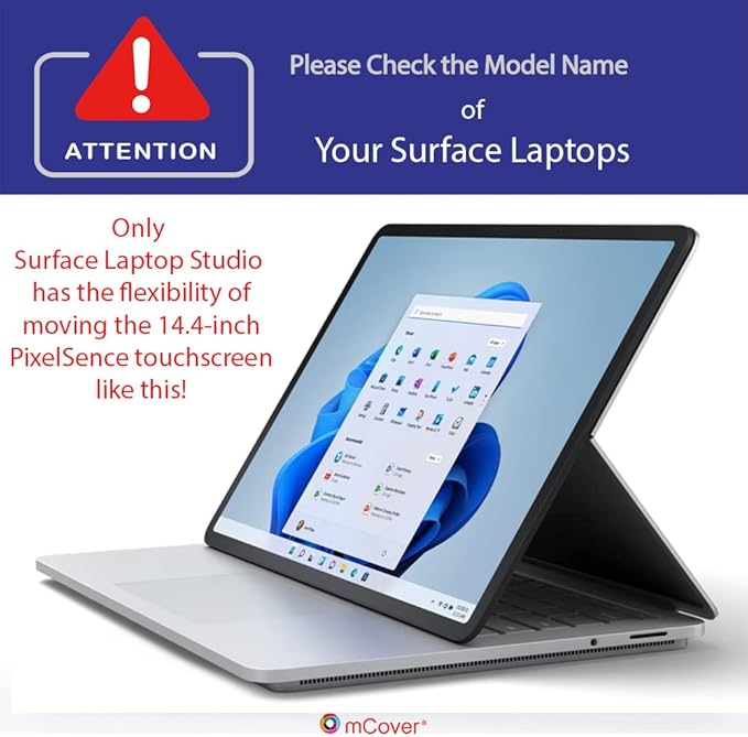mCover Case ONLY Compatible for 2021-2023 14.4" Microsoft Surface Laptop Studio Notebook Computer - Green