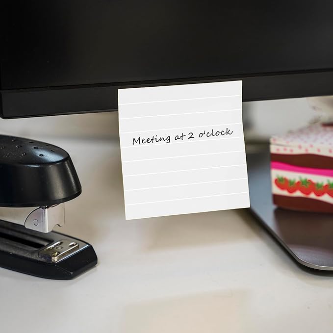 Post it Notes 3x3 Cute and Aesthetic Sticky Notes Planner Notepad - 450 Sheets - Desk Accessories for School, Office, and Home - Ideal Gifts for Teachers, Women, and Coworkers (Minimalist)