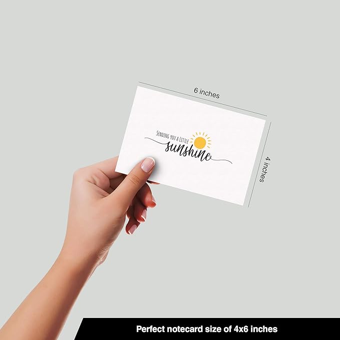 Dessie 30 Fun Thinking of You Cards With Envelopes. 30 4x6 Inch Note Cards With Envelopes Set - Blank Inside. 6 Unique Designs. Assorted Color Envelopes and Gold Seals. Sturdy Storage Box