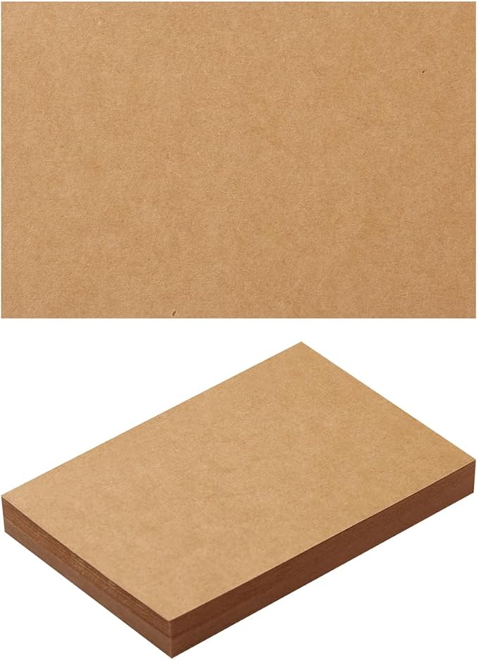 50 Sheets Blank Cardstock Paper 250 GSM Thick Heavy Cards Stock for DIY Art Projects, Card Making, Postcards, Greeting Cards, Birthday Party, Wedding Invitation (Brown, 4x6 inches)