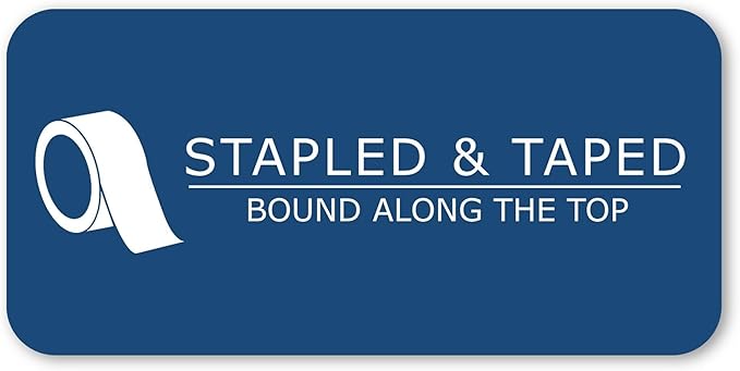 Roaring Spring Case of 18 of Landscape Note Pads, 11"x9.5", 40 sheets Heavyweight 20# Recycled Canary Paper, 2 Pads/pack, College Ruled W/Margin, Micro-Perforated