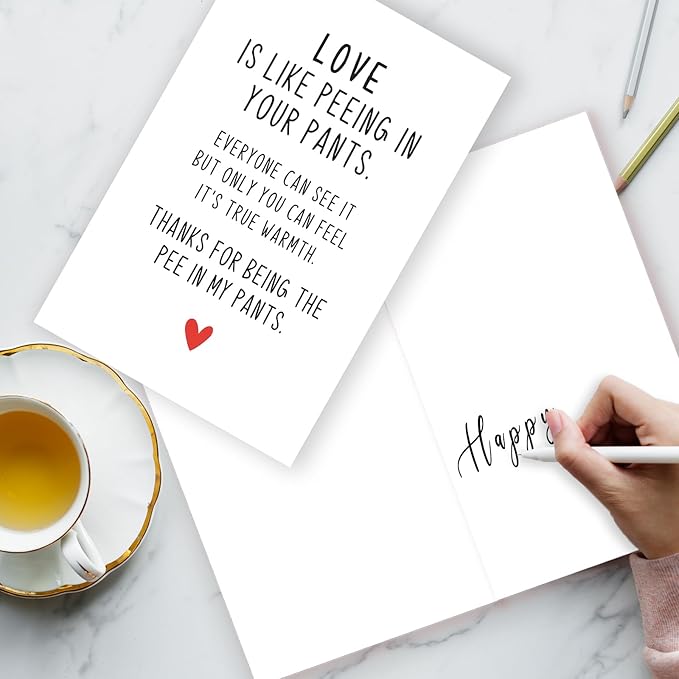 Funny Anniversary Card & Gifts For Men Women,Sweet Anniversary Cards For Husband Wife Girlfriend Boyfriend,Cute Anniversary Card For Him Her