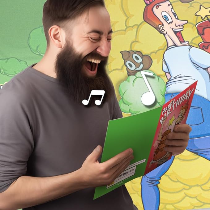 Joyadora Fart Prank Happy Birthday Music Card - Funny Birthday Cards for Men, Funny Birthday Cards for Women - Funny Birthday Card - Joker Greeting Card