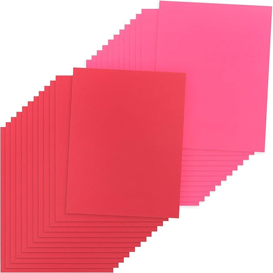 Hygloss 90 Sheets Valentine’s Day Colored Paper - 11x17-Inch Red and Pink Letter Size Color Copy Paper - 24 lb/ 89 GSM, Acid-Free, Fade-Resistant