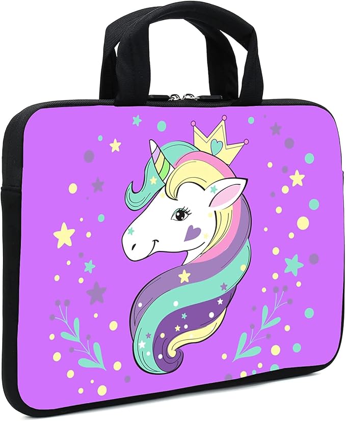 11.6 12 12.1 Inch Laptop Carrying Bag Protective Chromebook Case Pouch Netbook Notebook Ultrabook Bag Tablet Sleeve Cover Travel Briefcase with Handle for Men Women (Horse)