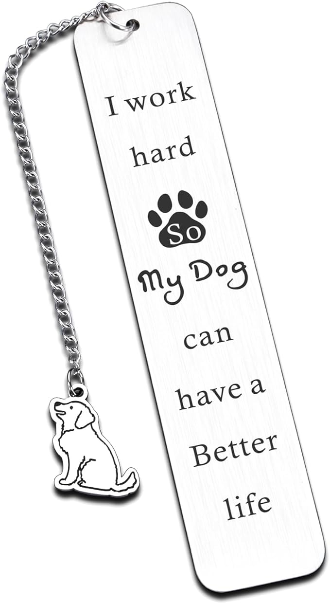 Dog Mom Gifts for Women Bookmark, Dog Lovers Gifts for Women Men Book Lovers, Dog Book Marks for Reading Women Dog Mom Dad, Birthday Christmas Stocking Stuffers Gifts for Dog Lovers Friends Coworkers