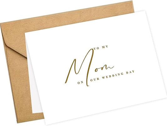 LADY&HOME To My Mom on Wedding Day Card