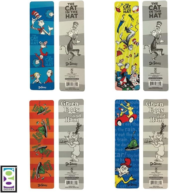 Raymond Geddes 66869 Dr Seuss Assorted Bookmarks For Kids (Pack of 50)